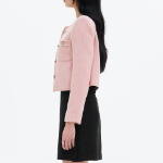 8 seconds Color Tweed Short Jacket — Pink