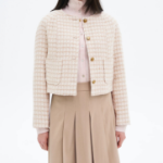 8 seconds Dolman Tweed Double Jacket — Beige