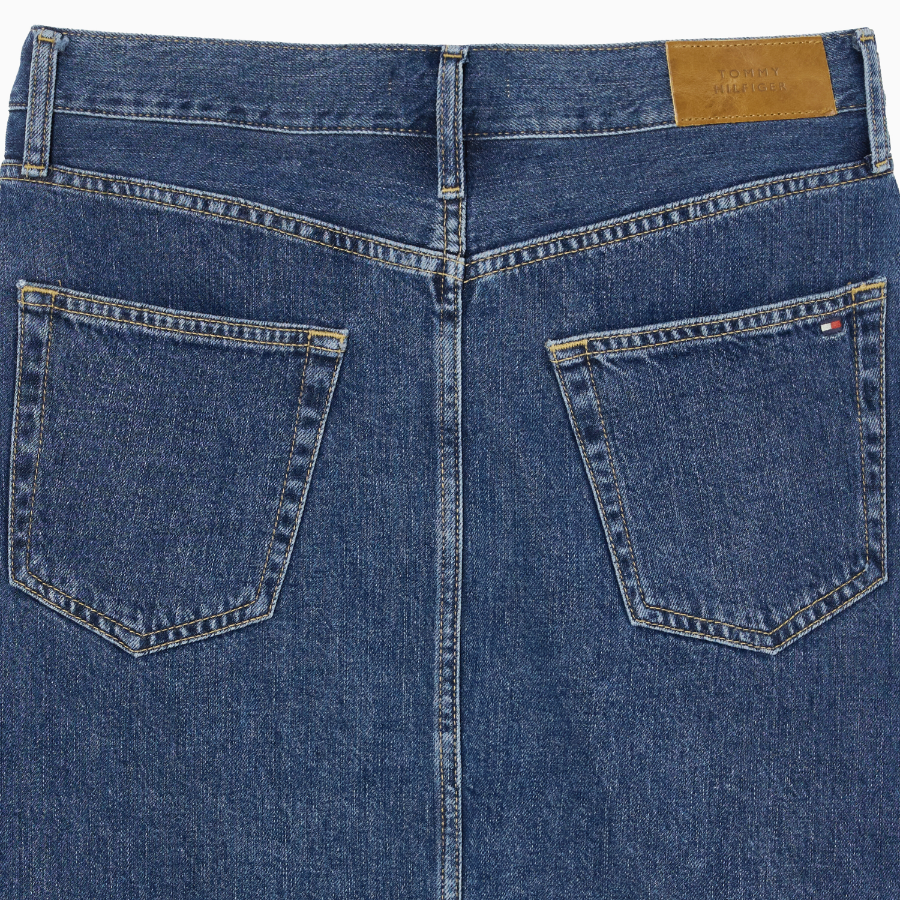 TOMMY HILFIGER [Official Headquarters] Straight Denim Skirt