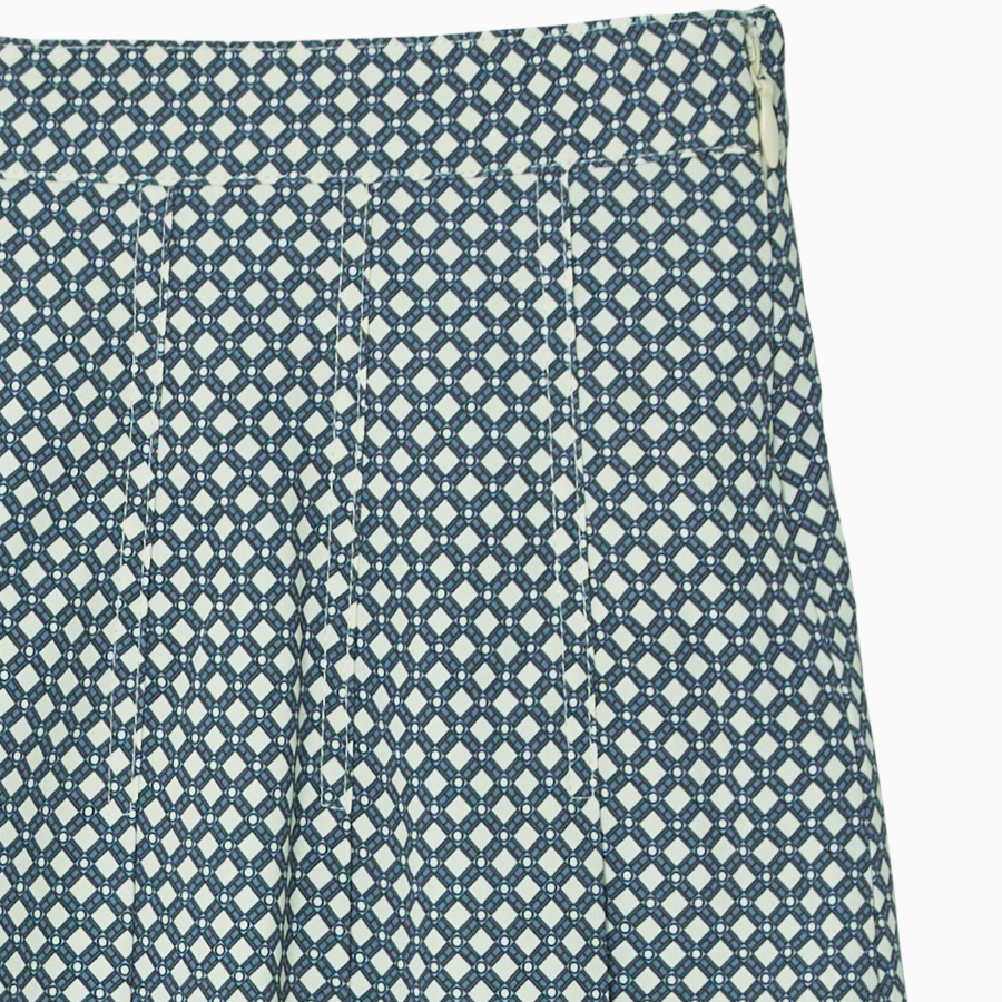 TOMMY HILFIGER [Official Headquarters] Fluid Pleated Short Skirt