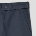 Maison Kitsune Men Belted Pants - Slate Grey