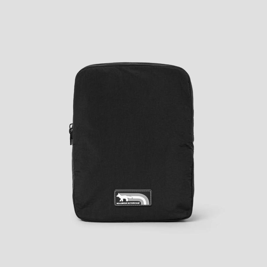 Maison Kitsune Men Flash Fox Weekender - Black