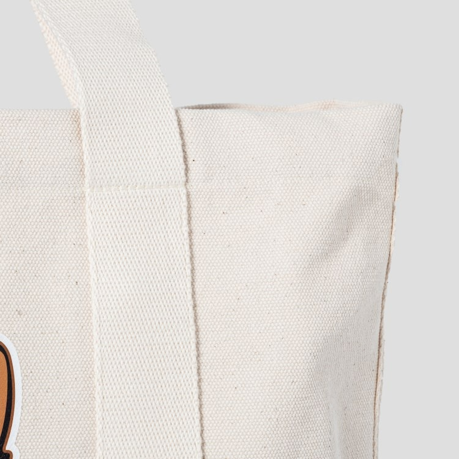 Maison Kitsune Unisex Fox Head Tote Bag - Ecru