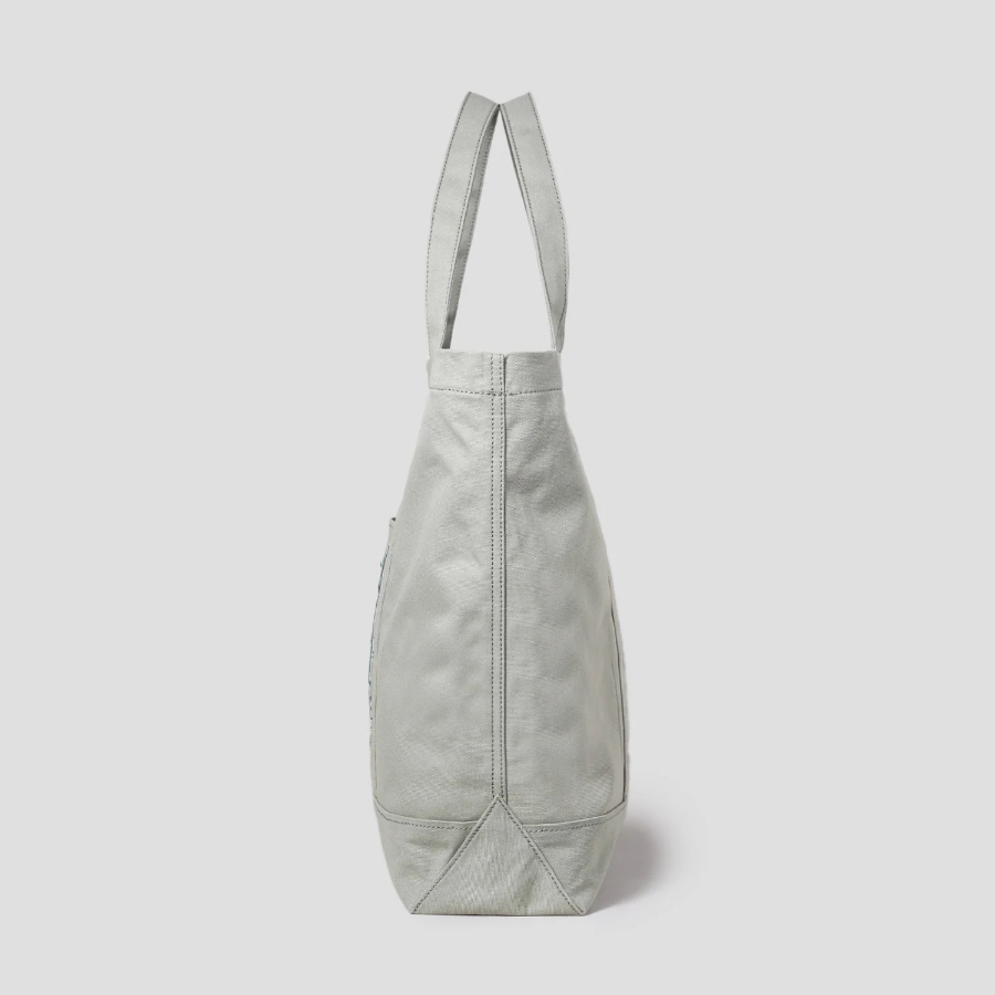 Maison Kitsune Unisex Fox Head Xl Tote - Court Green