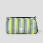 Maison Kitsune Unisex Maison Kitsune X Topologie Striped Bottle Bag - Vert-De-Gris/Citron Vert Print