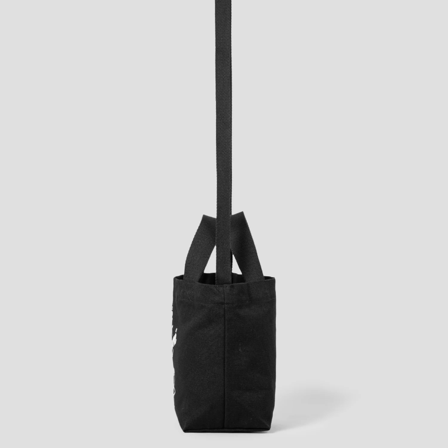 Maison Kitsune Unisex Cafe Kitsune Coffee Cup Mini Tote Bag - Black