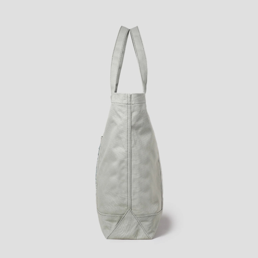 Maison Kitsune Unisex Fox Head Xl Tote - Court Green