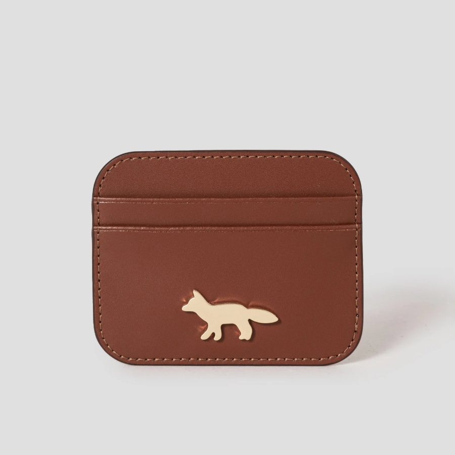 Maison Kitsune Women Edie Card Holder - Brown