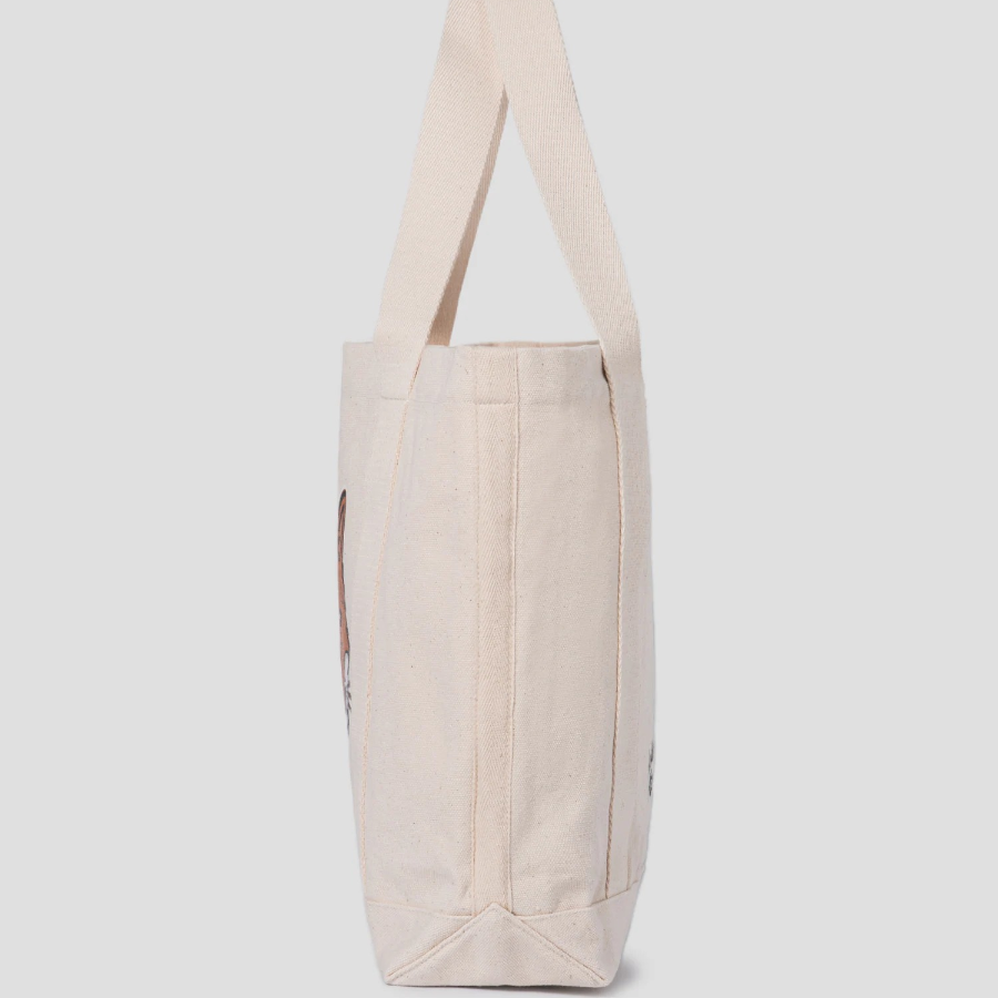 Maison Kitsune Unisex Fox Head Tote Bag - Ivory