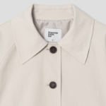 8 seconds Collar Neck Woman Half Trench — Beige