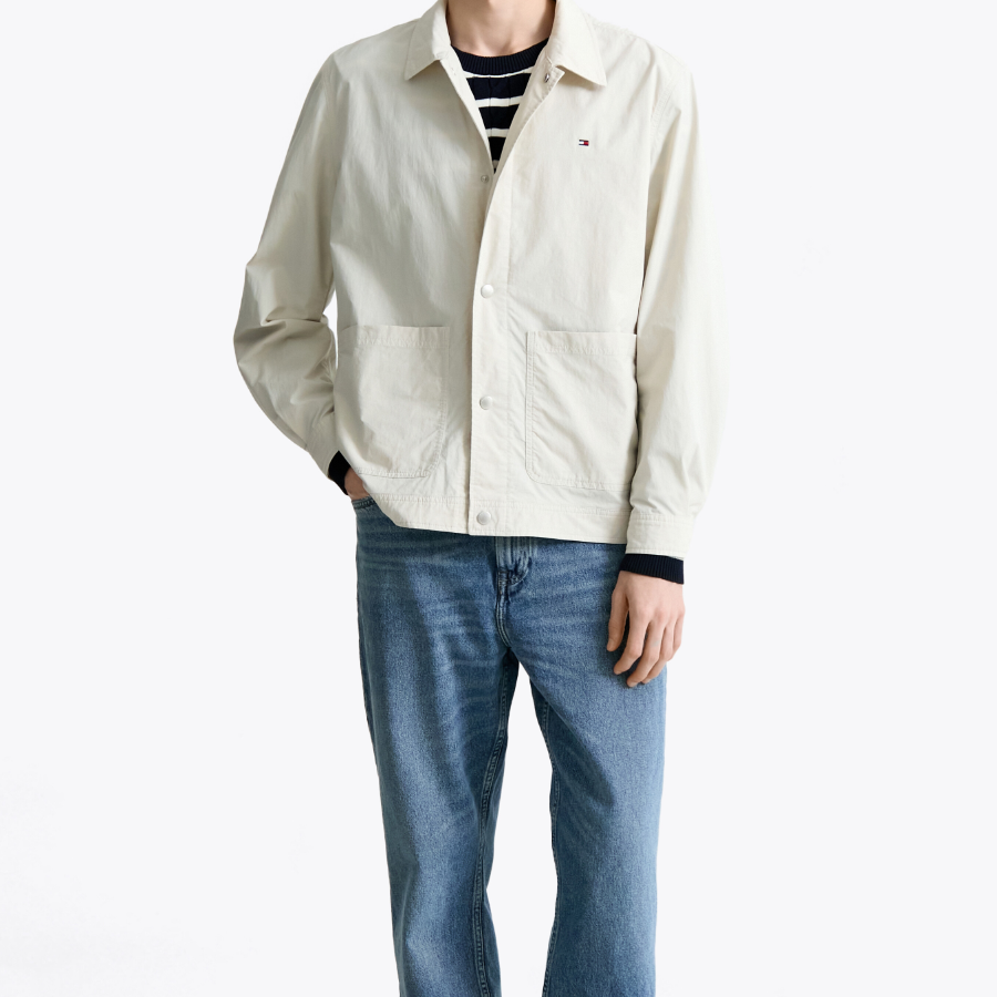 8 seconds Cotton Nylon Short Hood Jumper — Ash