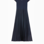 Tommy Hilfiger Official Woven Jersey Pleated Dress