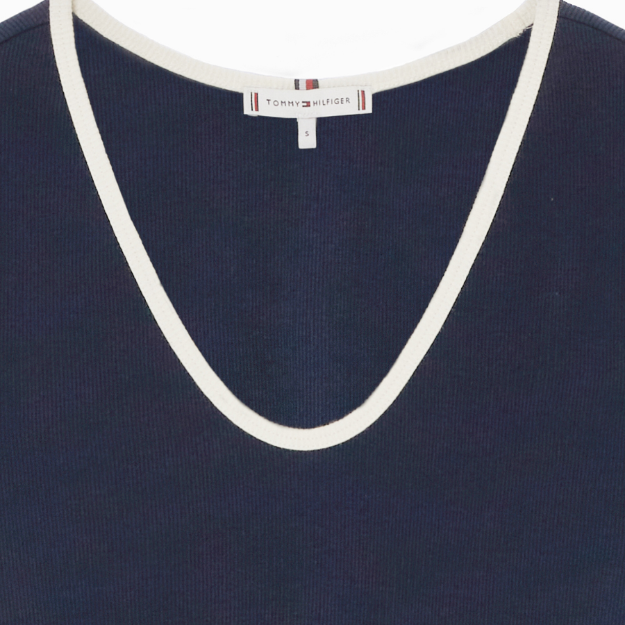 Tommy Hilfiger Official Woven Jersey Pleated Dress