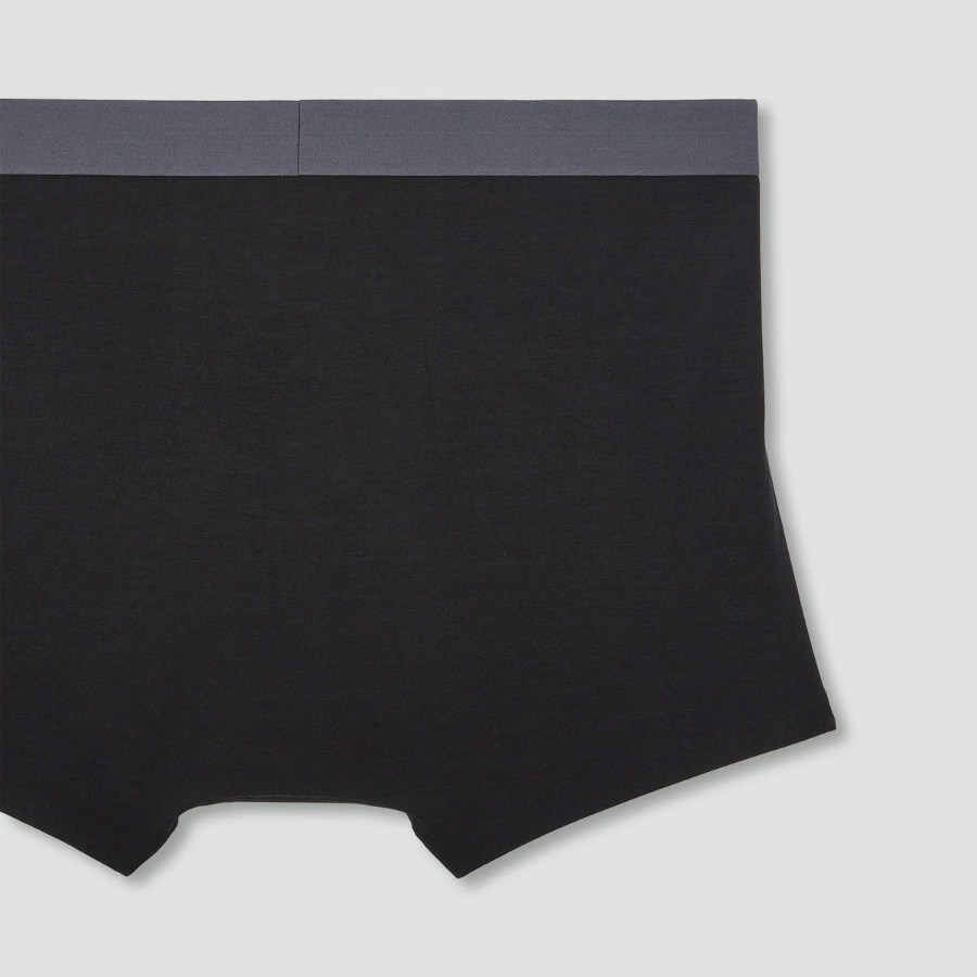 JAJU 120-Count Modal No-Line Drawers Briefs – Black