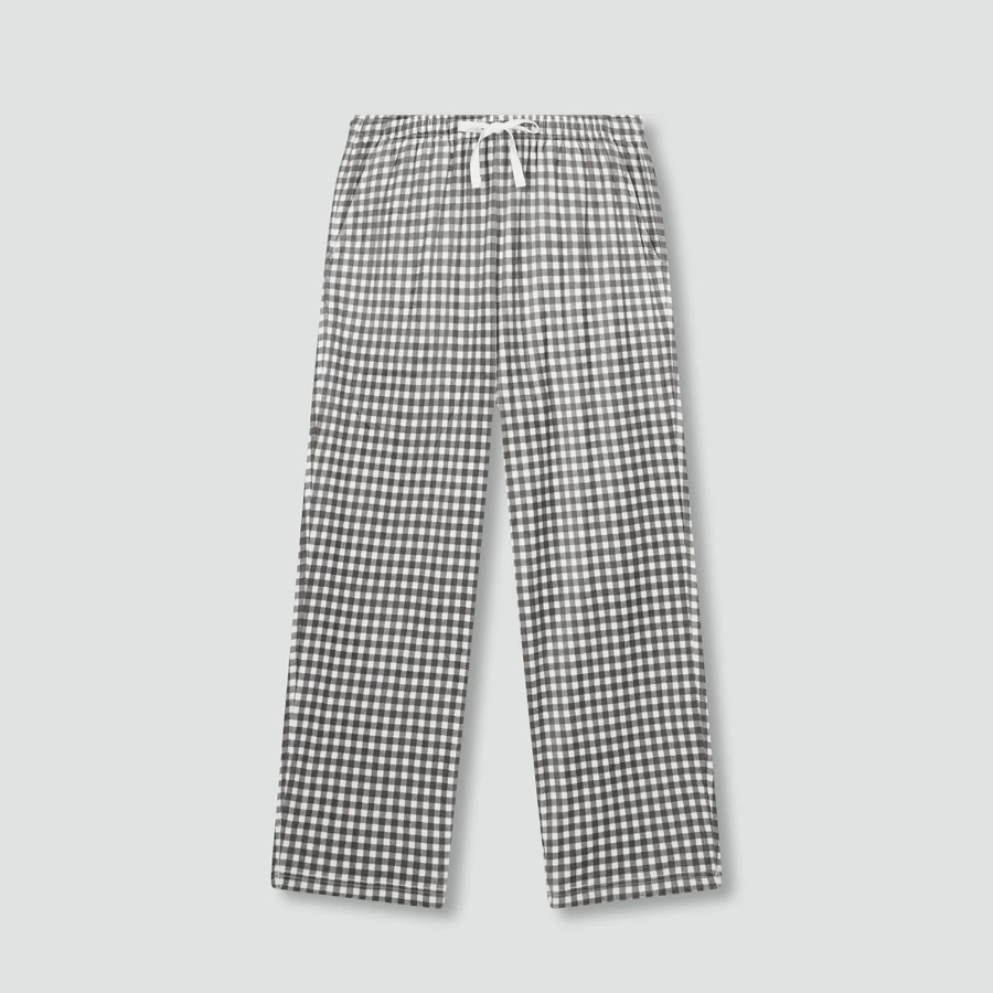 JAJU Mink Fleece Pajama Pants – Light Grey