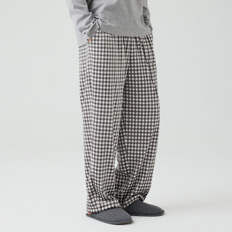 JAJU Mink Fleece Pajama Pants – Light Grey