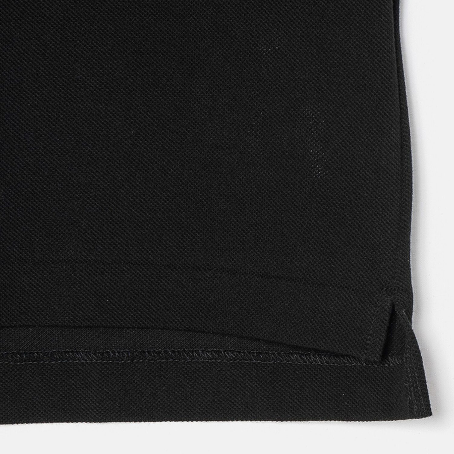 PLAY COMME DES GARCONS (Unisex) Red Heart Wappen Polo Shirt - Black