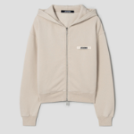 JACQUEMUS (Men) Le Hoodie Zip Gros Grain - Beige