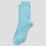 8 seconds Wide Ribbed Socks — Blue