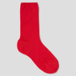 8 seconds Sheer Basic Socks — Red
