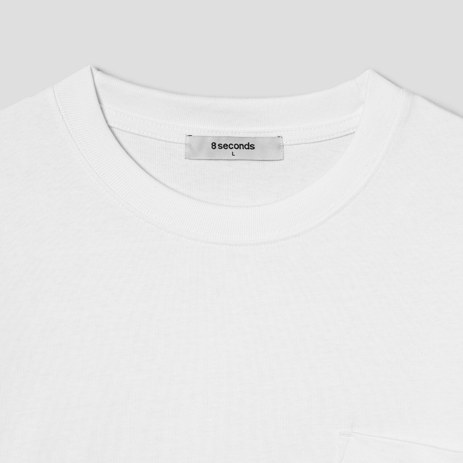 8 seconds Heavy Cotton Oversized T-shirt — White