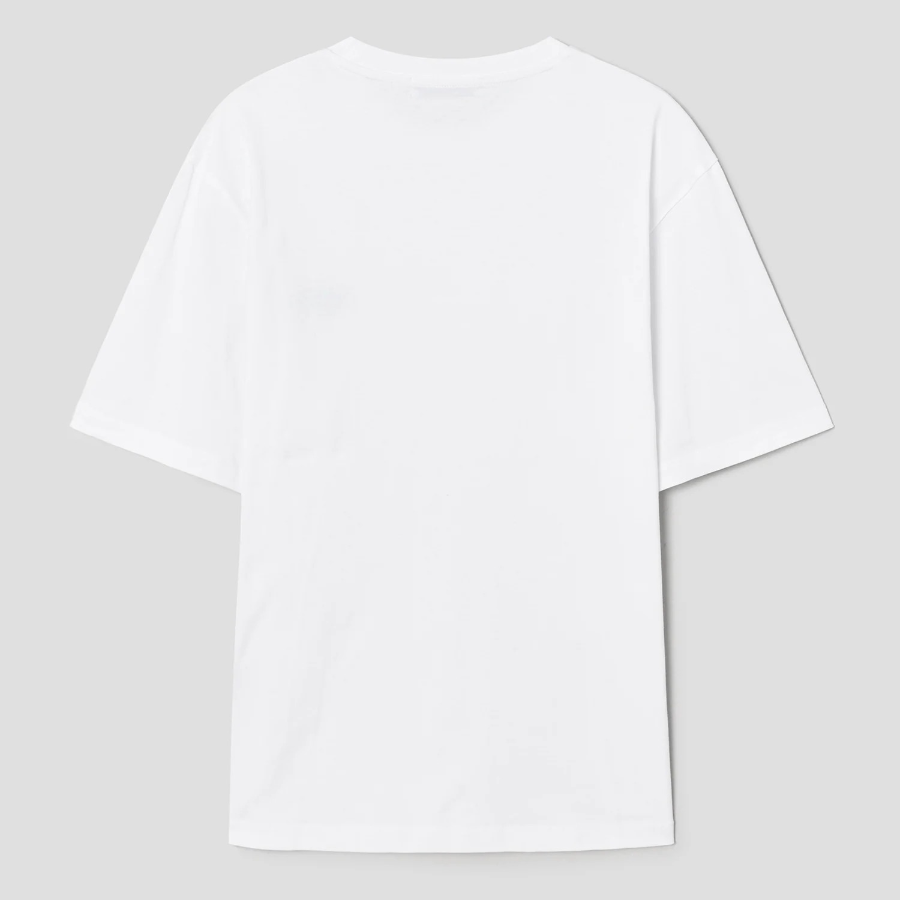8 seconds Daily Embroidery Point T-shirt — White