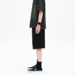 8 seconds Washed Cotton Pocket 6/10 Banding Shorts — Black