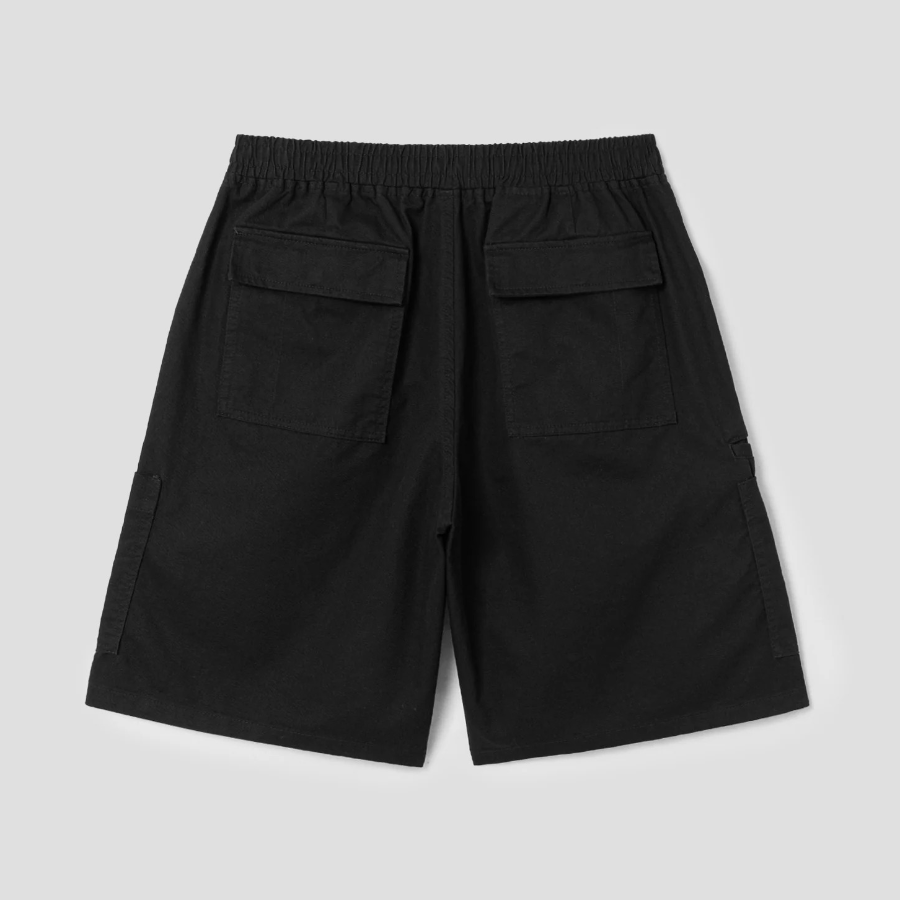 8 seconds Washed Cotton Pocket 6/10 Banding Shorts — Black