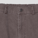 8 seconds Washing Cotton Buckle Half-Banding Shorts — Brown