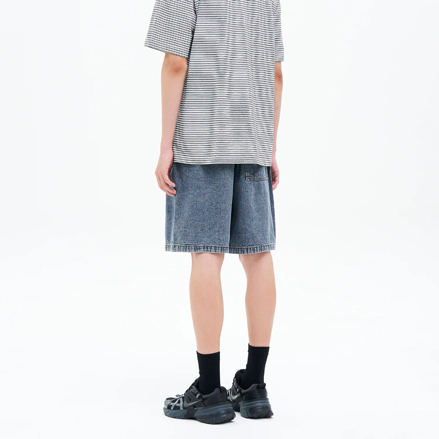 8 seconds Easy Banding Denim Shorts — Blue