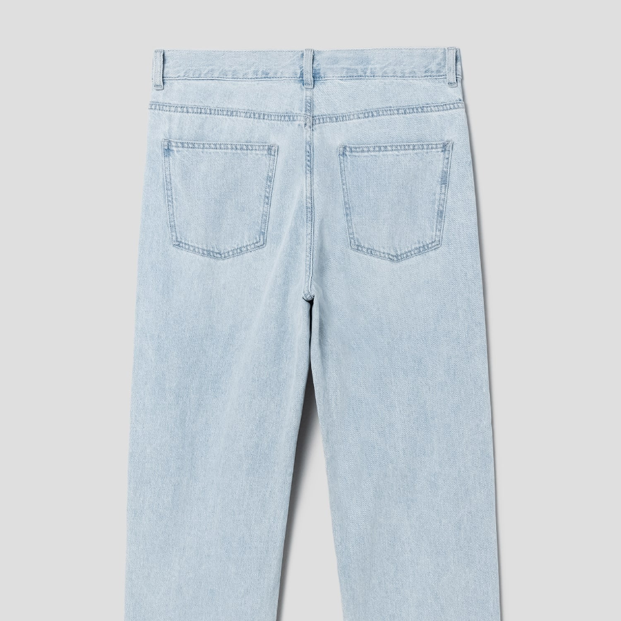 8 seconds Lightweight Essential Semi Wide-Fit Denim — Sky Blue