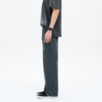 8 seconds Lightweight Essential Semi Wide-Fit Denim Pants — Navy