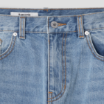 8 seconds Essential Semi Wide-Fit Denim Pants — Sky Blue