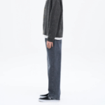 8 seconds Essential Semi Wide-Fit Denim Pants — Blue
