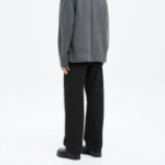 8 seconds Essential Semi Wide-Fit Denim Pants — Black