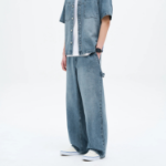 8 seconds Lightweight Half-Banding Carpenter Denim Pants — Blue