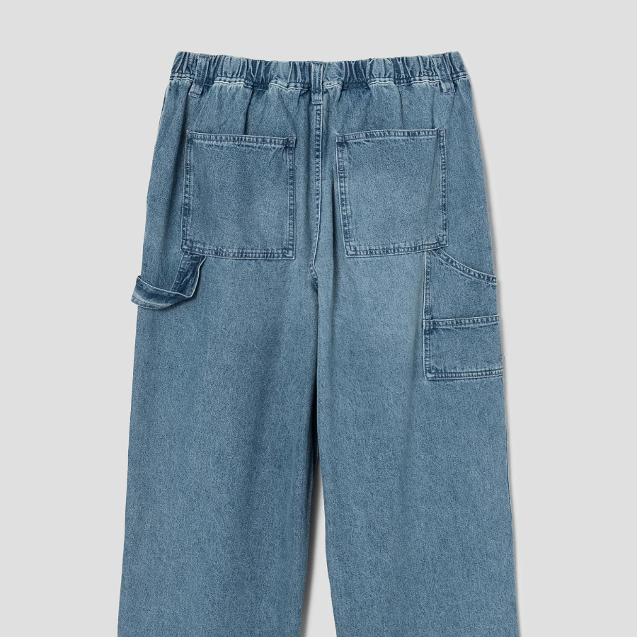 8 seconds Lightweight Half-Banding Carpenter Denim Pants — Blue