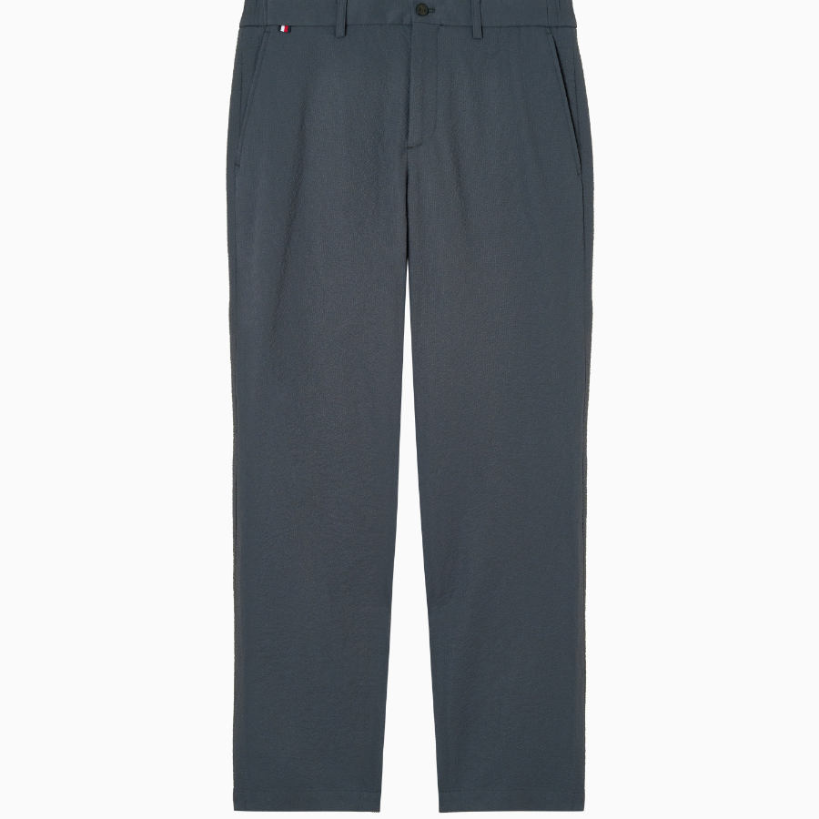 TOMMY HILFIGER [Official Headquarters] Seersucker Tapered Slacks