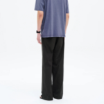 8 seconds Linen-Like Semi-Wide Fit Pants — Ash