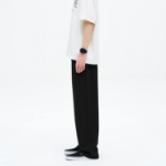 8 seconds Poly Crêpe Easy Pants — Black