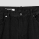 8 seconds Essential Wide-Fit Denim Pants — Black