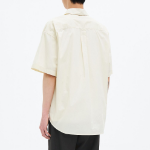 8 seconds 60s Cotton Poplin Oversized Short-Sleeve Shirt — Ivory