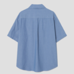 8 seconds Chambray Short-Sleeve Work Shirt — Blue