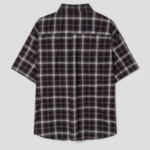 8 seconds Color Check Short-Sleeve Shirt — Brown