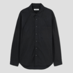 8 seconds 60s Cotton Poplin Overfit Shirt — Black