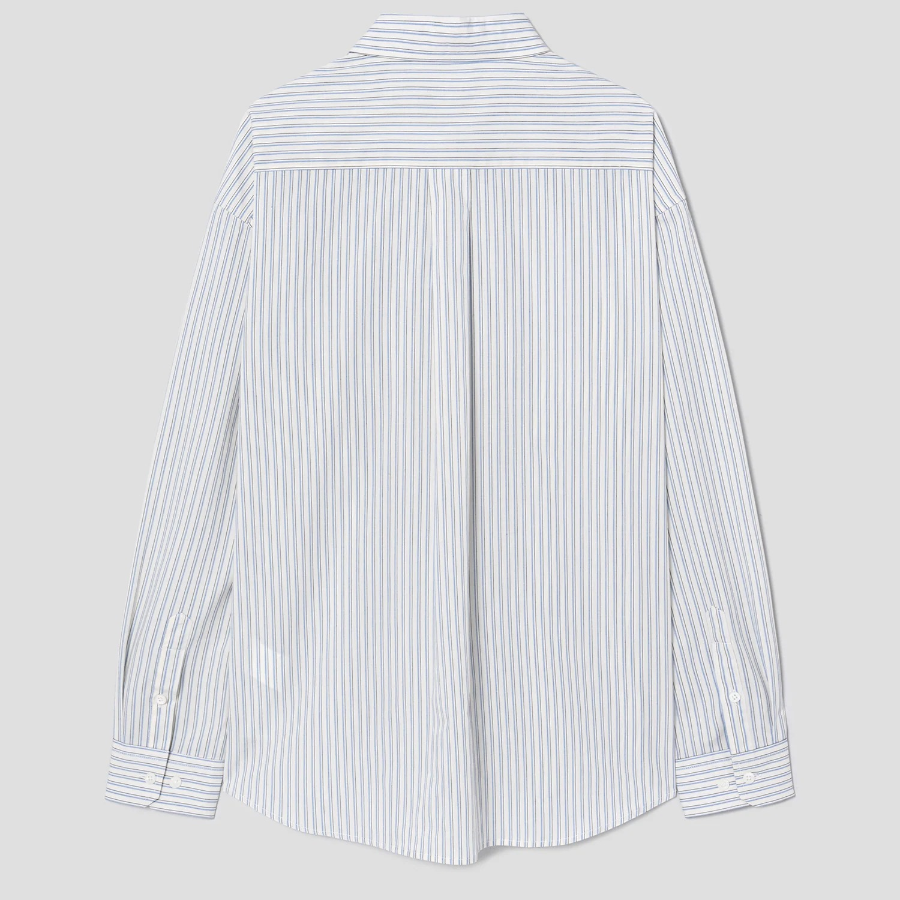 8 seconds Pinstripe Shirt — Ivory