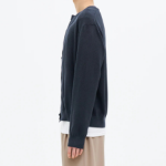 8 seconds Cool Touch Round Button Cardigan — Navy