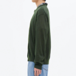 8 seconds Cool Touch Round Button Cardigan — Khaki