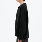 8 seconds Soft Collar Button Cardigan — Black