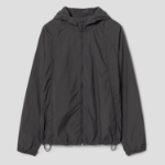 8 seconds Hooded Short Windbreaker — Brown